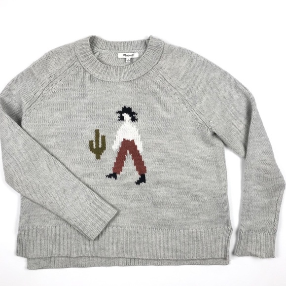 Madewell El Rancho Southwest Motif Wool Sweater XXS - Picture 3 of 6